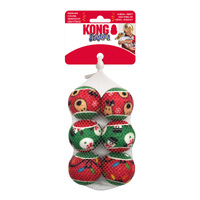 KONG Holiday Squeakair Balls - Small - 6 Pack