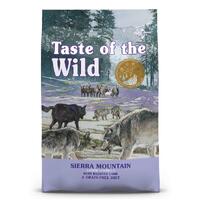 Taste of the Wild Grain Free Sierra Mountain Canine Adult Dog Food - 2kg