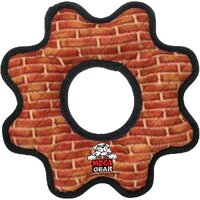 Tuffy Mega Gear Ring Brick Soft Tough Dog Toy