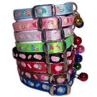 Strawberry & Sugar Cat Collar (Silver)