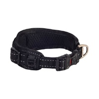 Rogz Utility Classic Padded Dog Collar - Large (20mm x 30-42cm) - Black