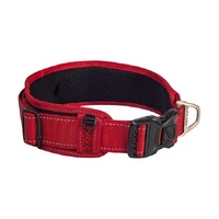 Rogz Utility Classic Padded Dog Collar - XX-Large (40mm x 48-70cm) - Red