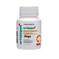 Heartworm Tablets for Dogs 200mg (Aristopet) - 100 Tablets