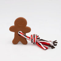 ZippyPaws Holiday Teether - Gingerbread Man (17.5x12.5cm)