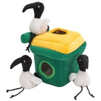 ZippyPaws Zippy Burrow Dog Toy - Bin Chicken in Wheelie Bin (17x17x17.5cm)