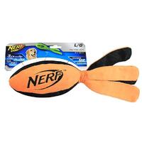 NERF Dog Retriever Football with Tail - Large (38cm) - Orange