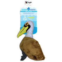 Spunky Pup Clean Earth Dog Toy - Pelican - Small