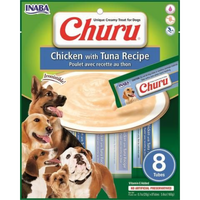 INABA Churu Dog Puree Chicken with Tuna - 160g (8 Tubes)