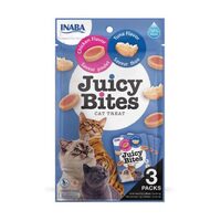 INABA Juicy Bites Cat Treat - Chicken & Tuna Flavour - 3 Packs (34g)