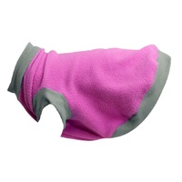 Pet One NightComfy Fleece Dog Coat - 35cm - Magenta/Grey