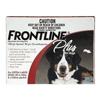 Frontline Plus for Extra Large Dogs 40-60 kgs - 3 Pack - Red