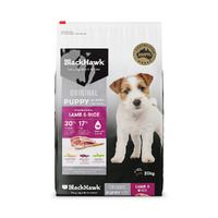 Black Hawk Lamb & Rice Medium Breed Puppy Food - 20kg