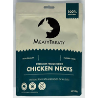 Meaty Treaty Freeze Dried Chicken Neck - 100g