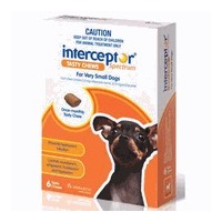 Interceptor Spectrum for Very Small Dogs up to 4 kgs - 12 Pack - Orange