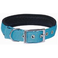 Prestige Pet Soft Padded Nylon Dog Collar - Turquoise