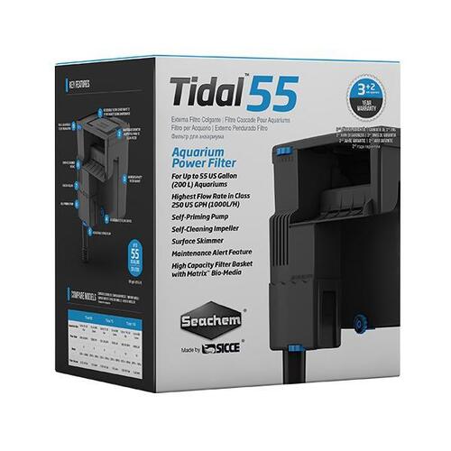 Tidal 55 Aquarium Power Filter (Seachem) - Up to 200L