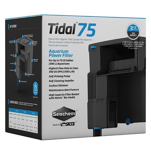 Tidal 75 Aquarium Power Filter (Seachem) - Up to 300L