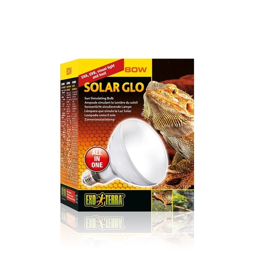 Exo Terra Solar Glo Sun Simulating Bulb for Reptiles - 80 Watt