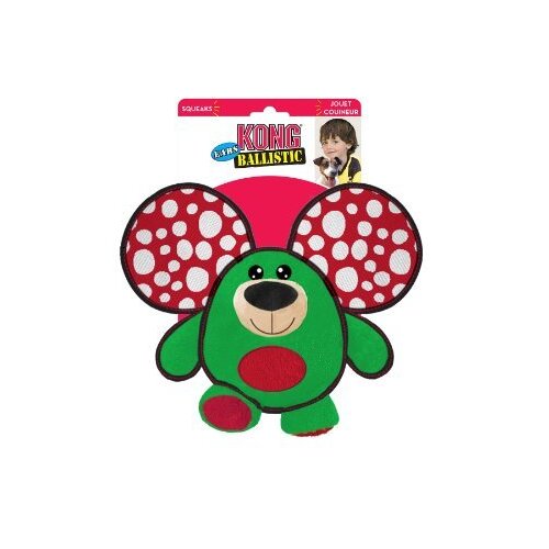 KONG Holiday Christmas Ballistic Ears Bear