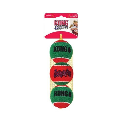 KONG Holiday Squeakair Balls - Medium - 3 Pack