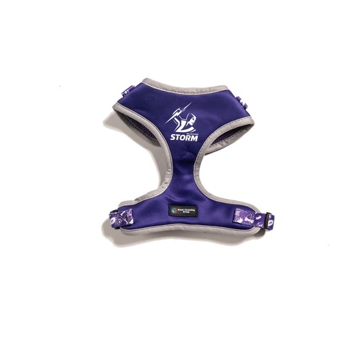 Melbourne Storm NRL Dog Harness - Small (Neck: 35-44cm - Chest: 41-54cm)