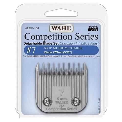 WAHL Competition Series Detachable Blade Set (#7 Skip Medium Coarse 4mm)