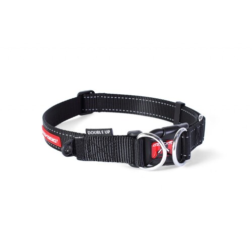 Ezydog Double Up Dog Collar - Small (22-29cm) - Black