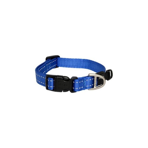 Rogz Utility Classic Dog Collar - Medium (16mm x 26-40cm) - Blue