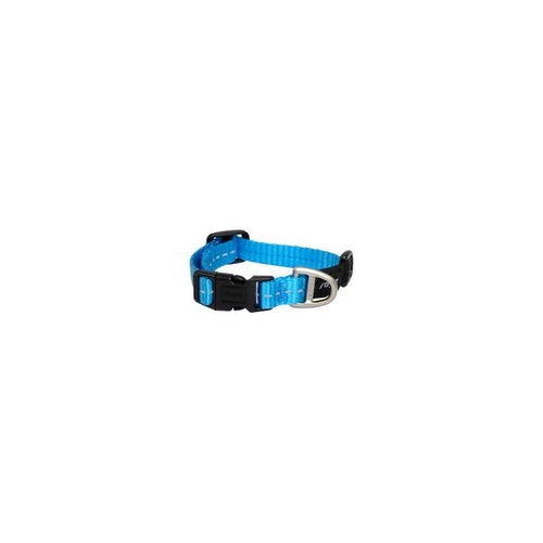 Rogz Utility Classic Dog Collar - X-Small (11mm x 16-22cm) - Turquoise