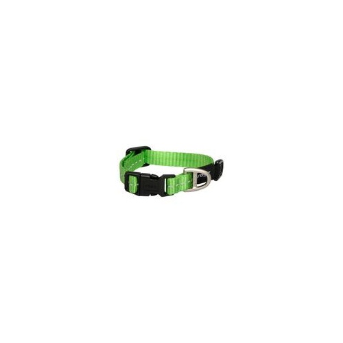 Rogz Utility Classic Dog Collar - X-Small (11mm x 16-22cm) - Lime