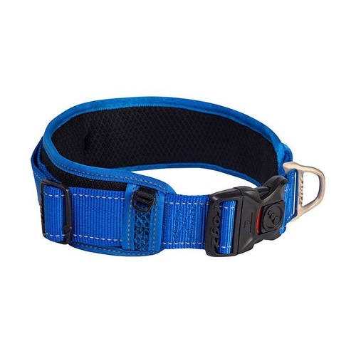 Rogz Utility Classic Padded Dog Collar - XX-Large (40mm x 48-70cm) - Blue