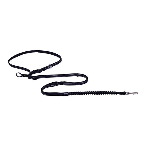 Rogz Utility Handsfree Dog Lead - Medium (16mm x 1.5-2.1m) - Black