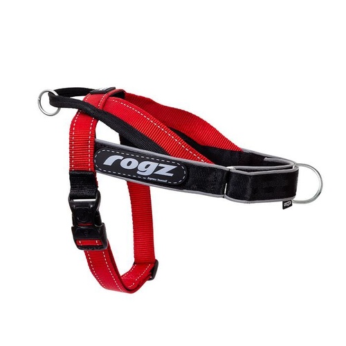 Rogz Utility LetzGo Personalised Dog Harness - Medium/Large - Red