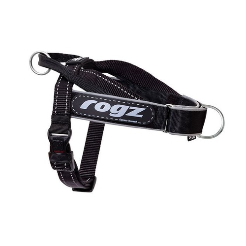 Rogz Utility LetzGo Personalised Dog Harness - Small - Black