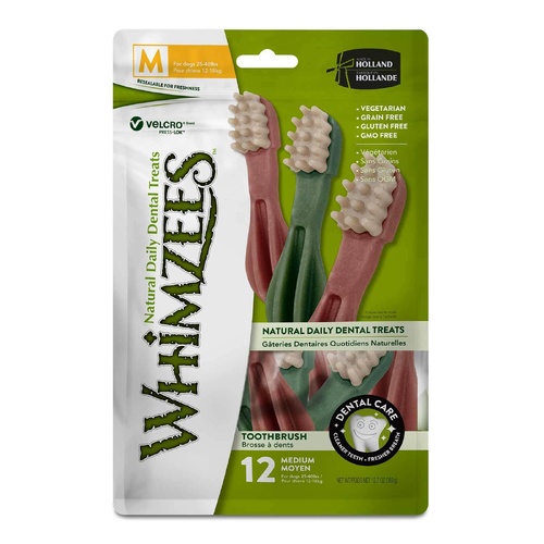 Whimzees Toothbrush Star - Medium - 12 Pack (360g)