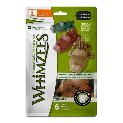Whimzees Alligator - Large - 6 Pack