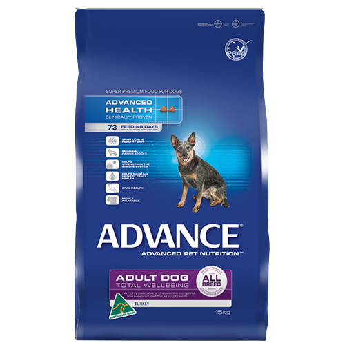 Advance Adult Total Wellbeing All Breed - with Turkey & Rice - 15kg