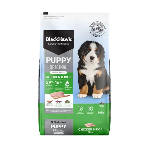 Black Hawk Large Breed Puppy - Chicken & Rice - 20kg