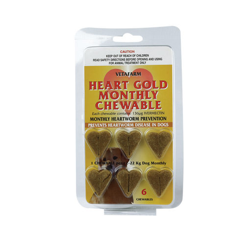 Vetafarm Heartgold Chews for Dogs - 6 Tablets