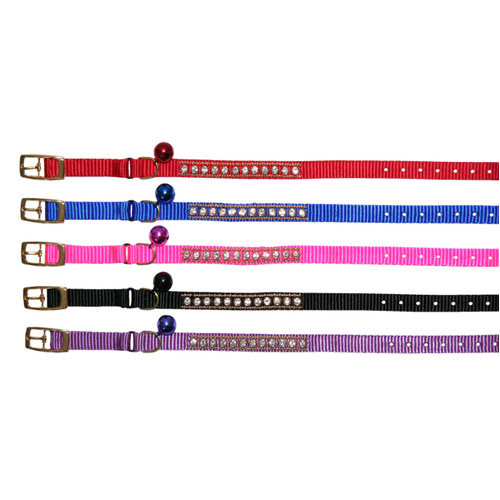 Beau Pets Safety Nylon Jewel Cat Collar 30cm - Pink