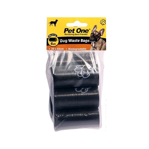 Pet One Dog Waste Bags - 6 Pack