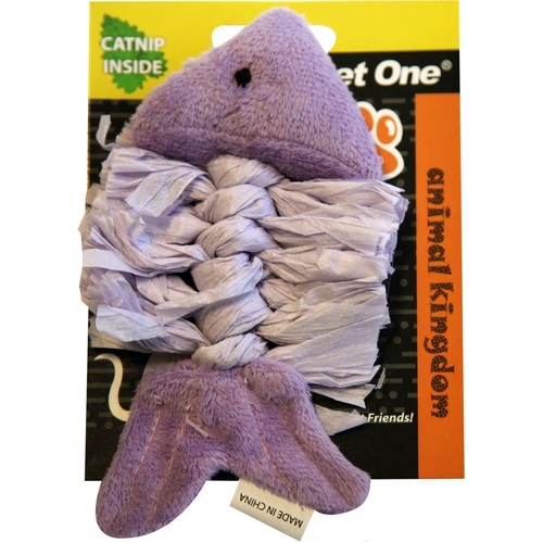 Pet One Raffia Body Cat Toy - Fish