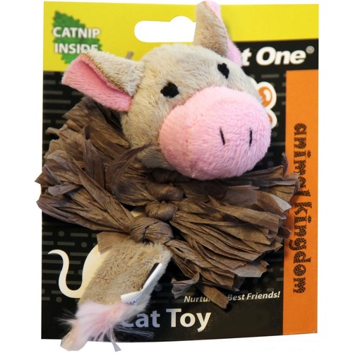 Pet One Raffia Body Cat Toy - Pig