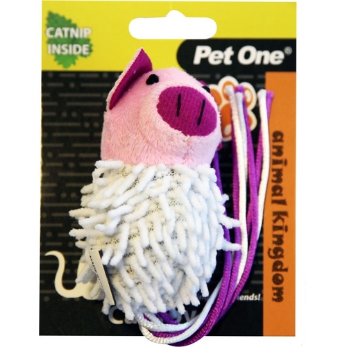 Pet One Ball Body Cat Toy - Pig