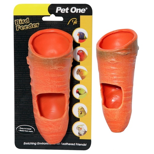 Pet One Bird Fruit Feeder - Carrot (Large)