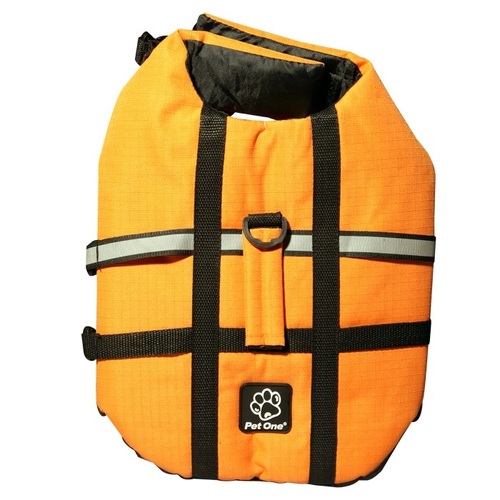 Pet One Splash Swim Buoyancy Vest - 40cmL x 70-80cm (20-25kg) - Orange