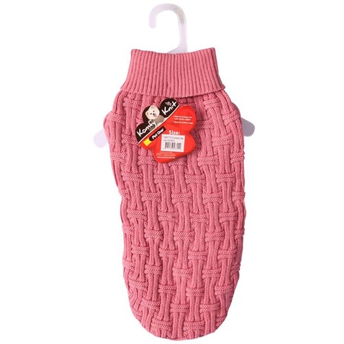 Pet One KomfyKnit Dog Jumper - Icelandic - 30cm - Dark Pink