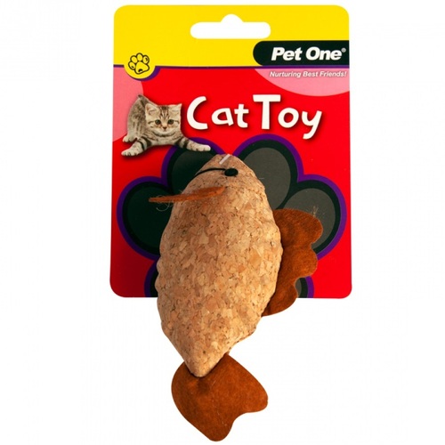 Pet One Cork Fish Cat Toy - 12cm