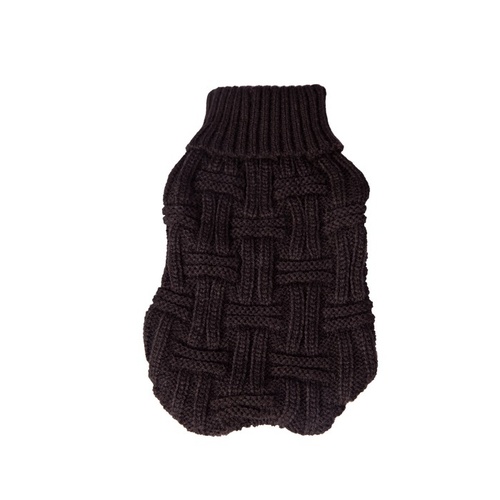 Pet One KomfyKnit Dog Jumper - Icelandic - 50cm - Black