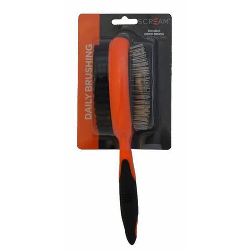 Scream Double Sided Brush for Dogs